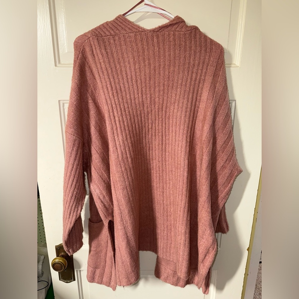 Topshop Pink Ribbed Cardigan - Picture 3 of 3
